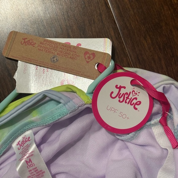 ✨NWT✨ Tie-Dye Girls Justice Baiting Suit - Picture 6 of 7